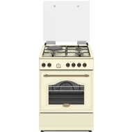 Κουζίνα υγραερίου και ρεύματος Robin BN-72 BEIGE ρετρό σχεδιασμού 60lt με 4 εστίες Υ85cmxΠ60cmxΒ85cm
