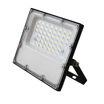 Προβολέας LED SMD 10W ενδιάμεσο χρώμα φωτός 1200lm μαύρο χρώμα 220-240VAC RA80 IK08 στεγανός