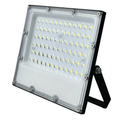 Προβολέας LED SMD 50W 3000Κ θερμό χρώμα φωτός 5750lm 220VAC RA80 IK08 μαύρο χρώμα αλουμινίου 5YRS 