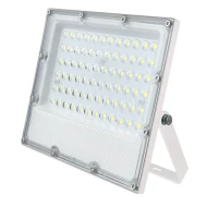 Προβολέας LED SMD FLOOD 50W λευκό χρώμα με ψυχρό φως 6000K 6000Lm δέσμη 90° 100-277V RA80 IK08 στεγανός IP65 