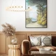 Κρεμαστό φωτιστικό LED Φ100 40W θερμό χρώμα φωτός 3000lm 3000K IP20 χρυσό αλουμίνιο & ακρυλικό