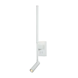 Φωτιστικό επίτοιχο LED 5W + COB 3W θερμό χρώμα φωτός 3000K 700lm IP20 λευκό χρώμα αλουμινίου + ακρυλικό Φωτιστικό επίτοιχο LED 5W + COB 3W θερμό χρώμα φωτός 3000K 700lm IP20 λευκό χρώμα αλουμινίου + ακρυλικό