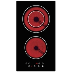 Αυτόνομη κεραμική εστία Robin 3200W SB-23 Domino 3 ζωνών με πλήκτρα αφής 28,8cmΧ52cm