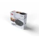 Τοστιέρα μαύρη IQ ST-612 750W με αντικολλητικές πλάκες και εργονομικό κλείδωμα