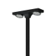 Ηλιακό Φωτιστικό Δρόμου ALVIO 40W 2CCT 3000K-4000K με Αισθητήρα & 2 Περιστρεφόμενα Modules – IP65, Ra≥80