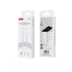 Καλώδιο φόρτισης και δεδομένων XO NB-Q260C Type-C σε Type-C 27W 3m