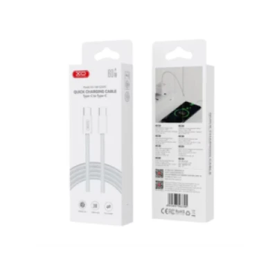 Καλώδιο φόρτισης και δεδομένων XO NB-Q260C Type-C σε Type-C 27W 3m Καλώδιο φόρτισης και δεδομένων XO NB-Q260C Type-C σε Type-C 27W 3m