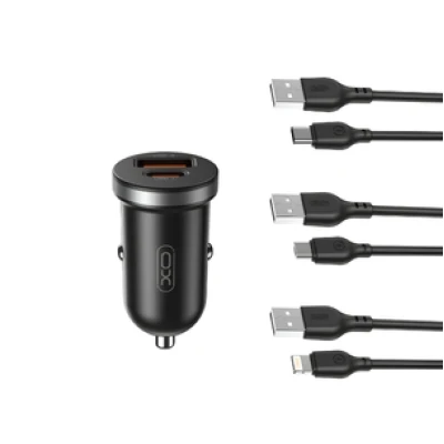 XO-CC56 φορτιστής αυτοκινήτου 30W με 2 εξόδους USB Type A και USB Type C XO-CC56 φορτιστής αυτοκινήτου 30W με 2 εξόδους USB Type A και USB Type C