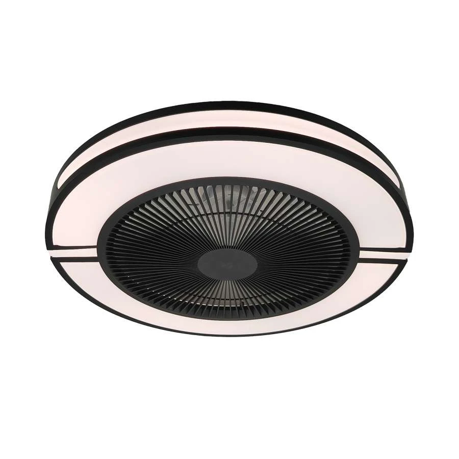Φωτιστικό LED με ανεμιστήρα 72W CCT DIMMABLE 5500LM 220-240V Φ50x15,5cm σε μαύρο και λευκό χρώμα