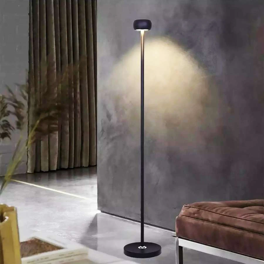 Φωτιστικό LED δαπέδου LOS ANGELES 6W 540lm DIMMABLE με ασύρματο τηλεχειρισμό CCT σε μαύρο χρώμα