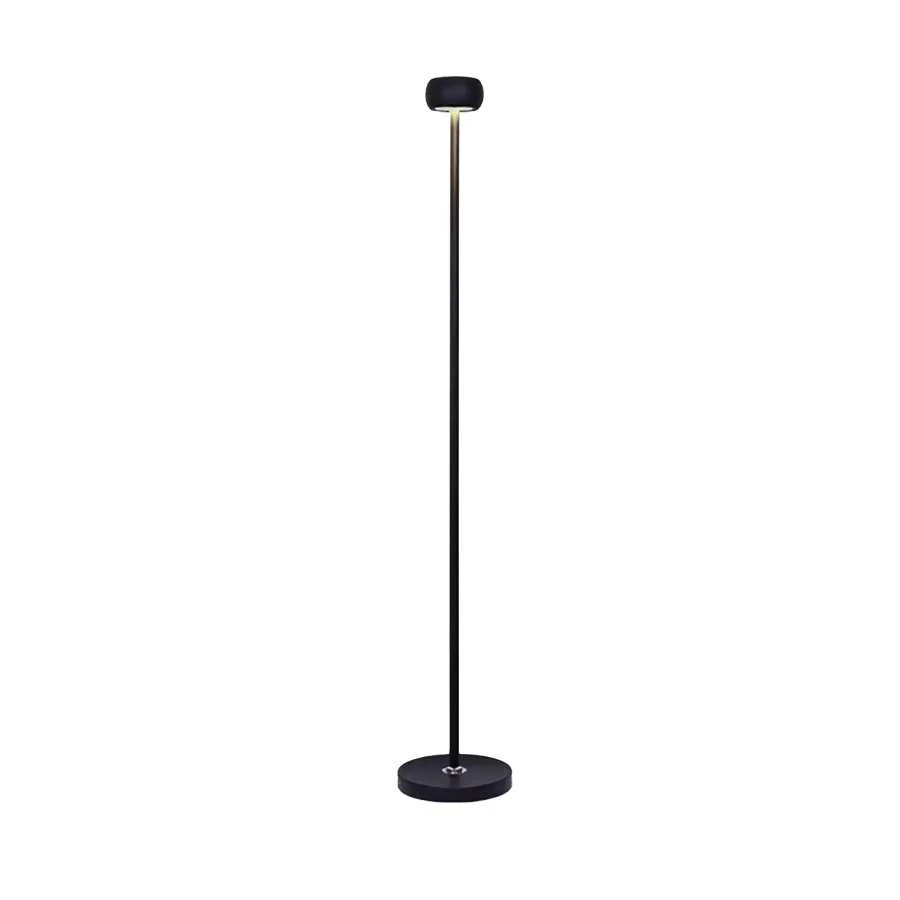 Φωτιστικό LED δαπέδου LOS ANGELES 6W 540lm DIMMABLE με ασύρματο τηλεχειρισμό CCT σε μαύρο χρώμα