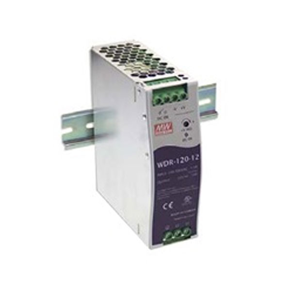 Τροφοδοτικό ράγας ισχύος 120W 24V 5A SLIM WIDE INPUT WDR-120-24 MEAN WELL