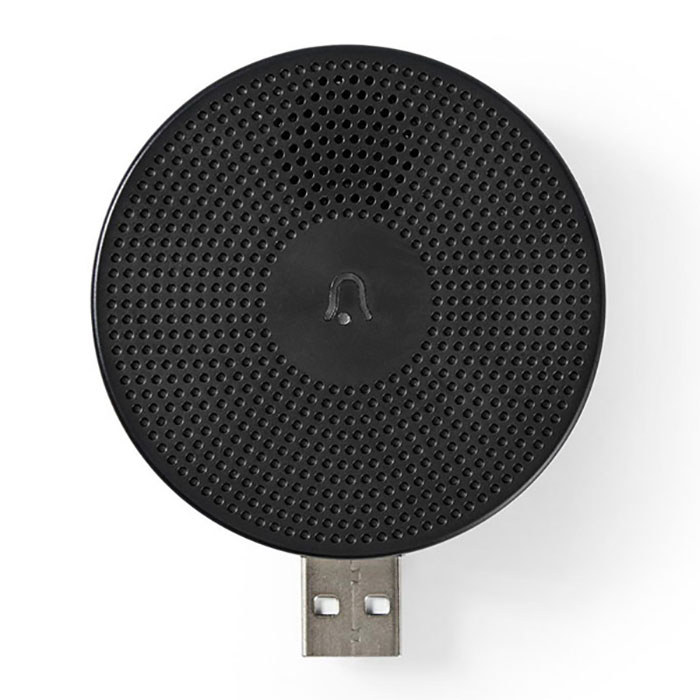 Ασύρματο εσωτερικό κουδούνι USB NEDIS WIFICDPC10BK 5V με δυνατότητα ρύθμισης της έντασης
