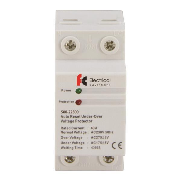Επιτηρητής τάσης μονοφασικός 40Α 2P 175-275V