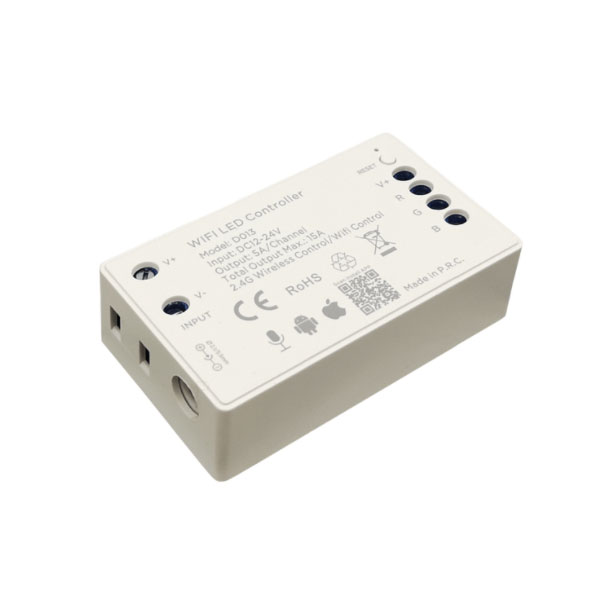 Controller WIFI TUYA για χρωματιστές RGB ταινίες led 12VC 12A/144W - 24VC 12A/288W