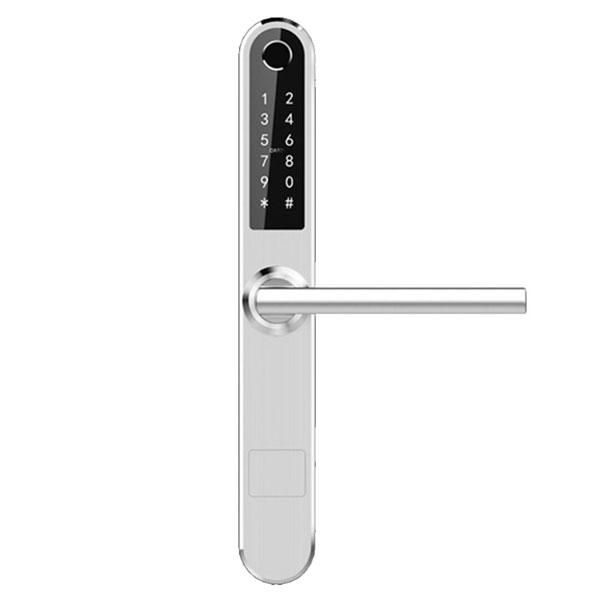 Ultra Slim Bluetooth κλειδαριά με ψηφιακό πληκτρολόγιο και δαχτυλικό αποτύπωμα LILIWISE S31B-S σε ασημί χρώμα