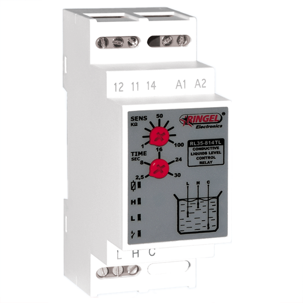 Επιτηρητής στάθμης RINGEL RL35-814LT(F) με χρονοκαθυστέρηση απενεργοποίησης και ρύθμιση ευαισθησίας