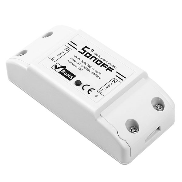 Διακόπτης SONOFF Smart BASICR2 Wifi 10A για απομακρυσμένη ενεργοποίηση ή απενεργοποίηση συσκευών