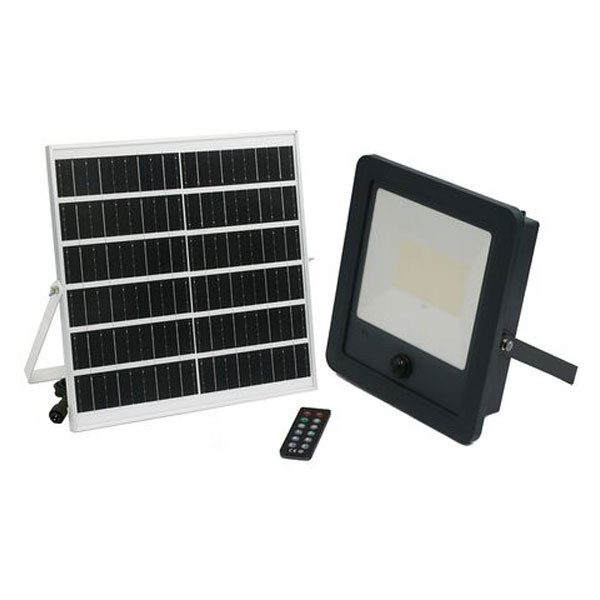 Ηλιακός προβολέας LED με ανιχνευτή κίνησης 300W 3000lm με ενδιάμεσο φως 4000K και τηλεχειριστήριο πολλαπλών χρήσεων