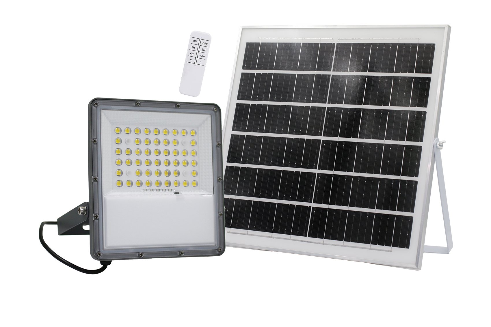 Ηλιακός προβολέας LED με ανιχνευτή κίνησης 50W 600lm 4000K γκρι
