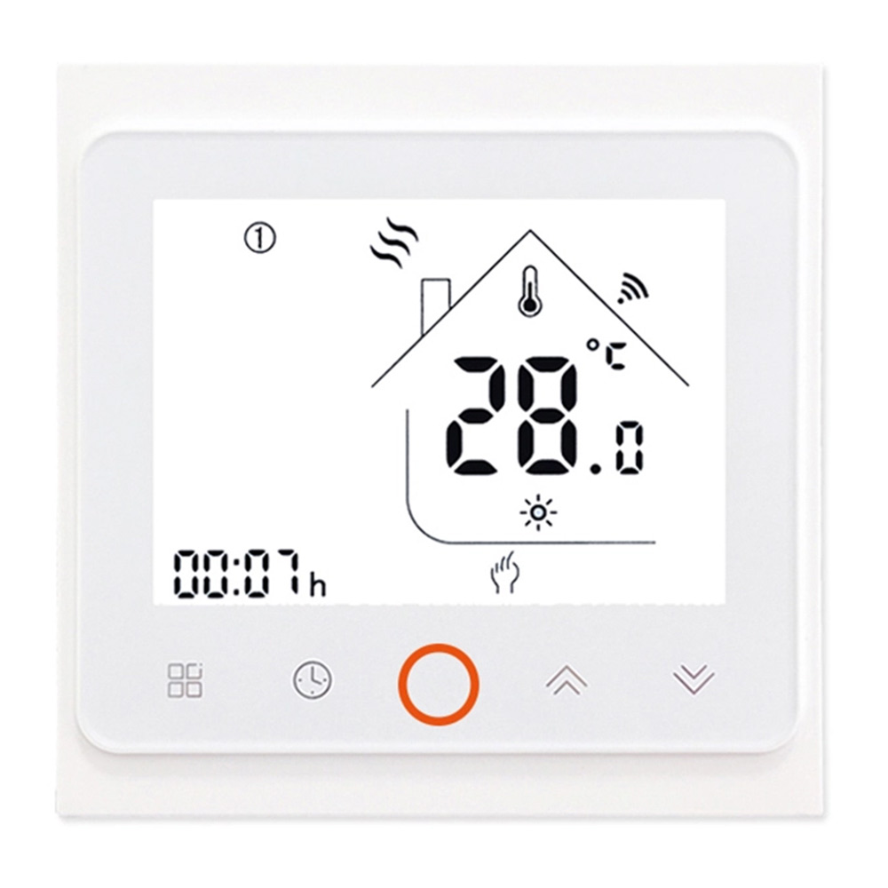 Smart WiFi θερμοστάτης πετρελαίου BHT-002-GBLWDB dual band χωνευτός λευκός