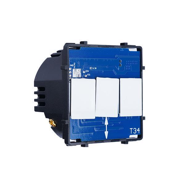 Smart wifi L+N modular διακόπτης αφής ρολών 2000W 60x60x35mm