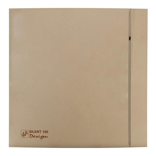 Εξαεριστήρας μπάνιου 8W SILENT DESIGN 100 CZ σαμπανί Φ100 αθόρυβος με τάμπερ και φωτεινή ένδειξη λειτουργίας