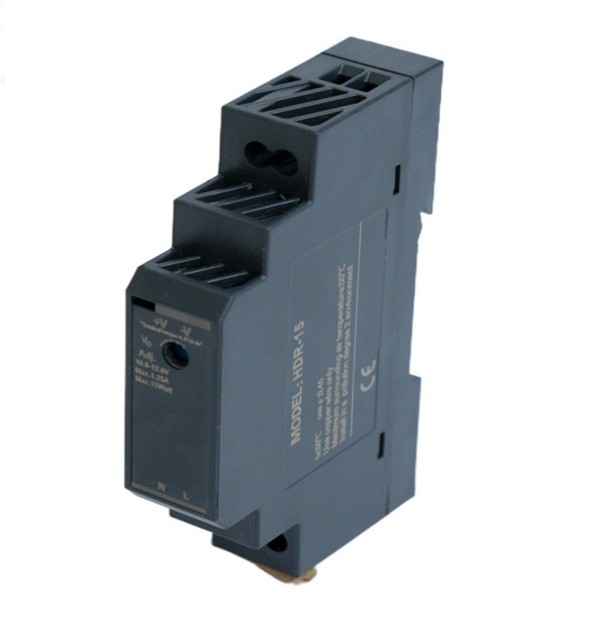 HDR-15-24 Τροφοδοτικό Ράγας DIN 230V AC/24V DC 0,63A για Αυτοματισμούς & Αισθητήρες