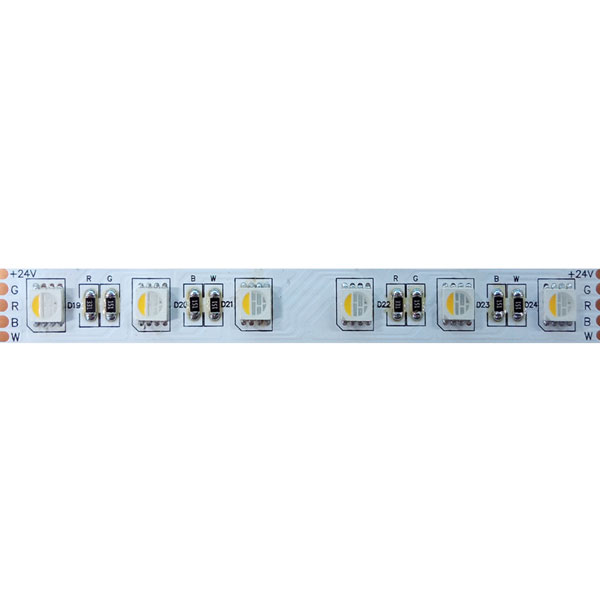 Ταινία LED ΝΑΝΟ μήκους 5m 17W/M 24V DC με χρώμα φωτός RGBW-2700K & πλάτος 12mm IP65 κατάλληλη για εξωτερικό χώρο