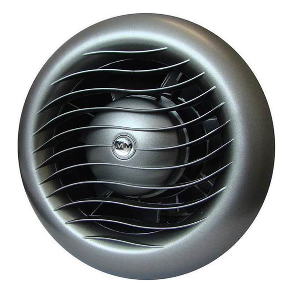 Εξαεριστήρας μπάνιου με κλαπέ Φ100mm INOX 11W στρογγυλός σειρά MTB-100 220V 95 m³/h